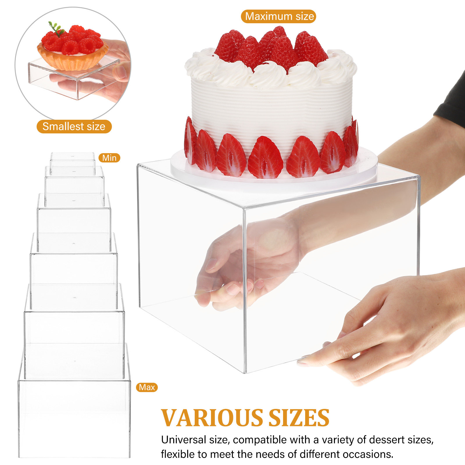Set Penyangga Meja Dessert Akr - Display Risers Set ulasan dan harga