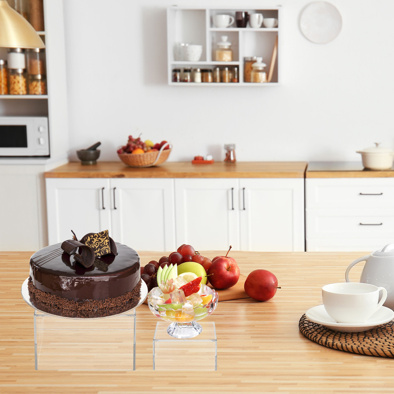 Set Penyangga Meja Dessert Akr - Display Risers Set ulasan dan harga