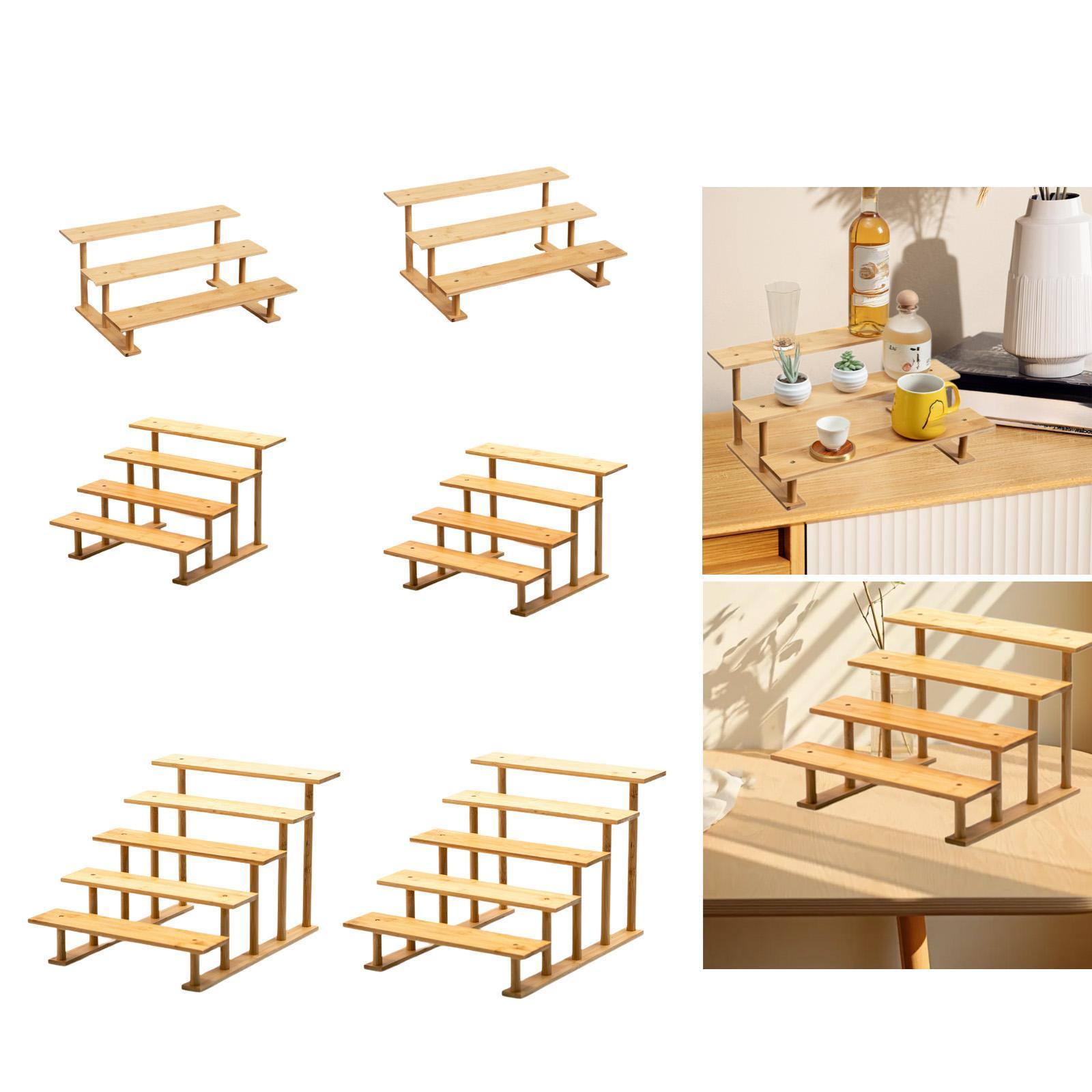 Rak Penyusun Perhiasan Kayu un - Display Risers Set ulasan dan harga