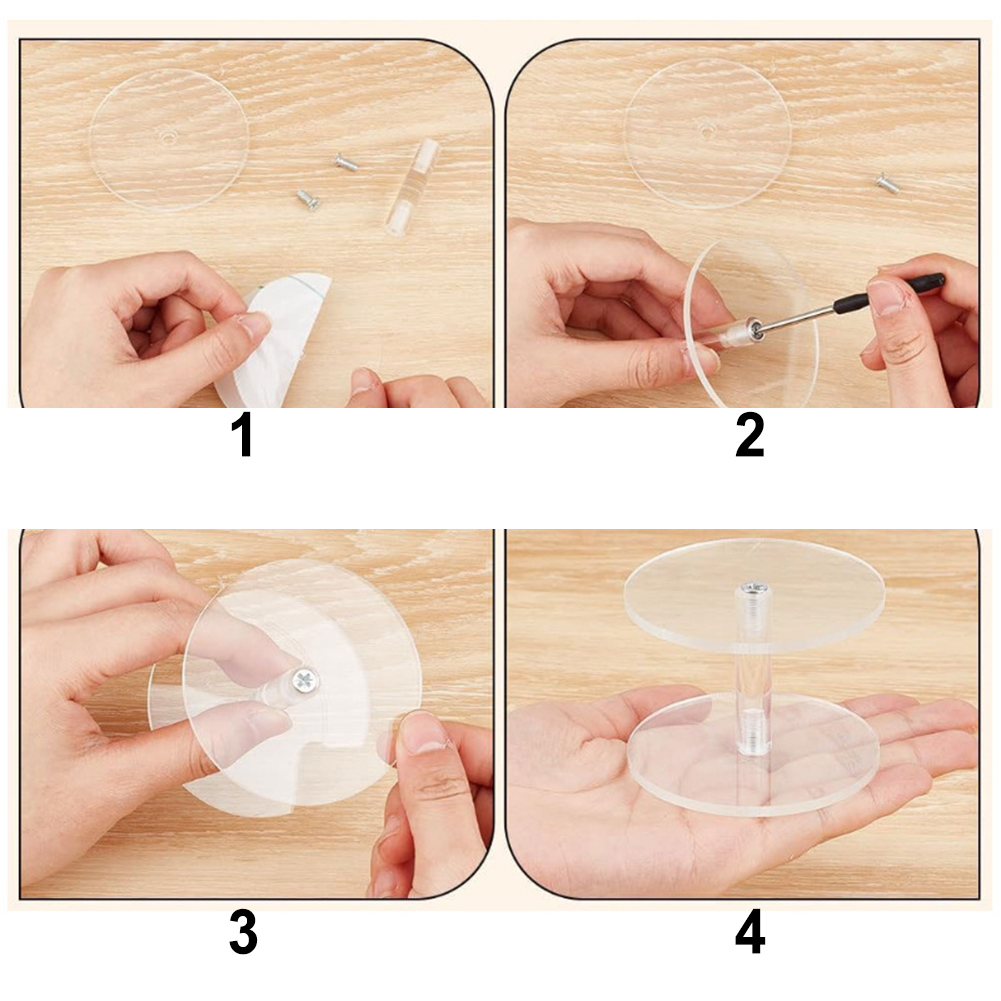 Set 3 Pijakan Akrilik Transpar - Display Risers Set ulasan dan harga
