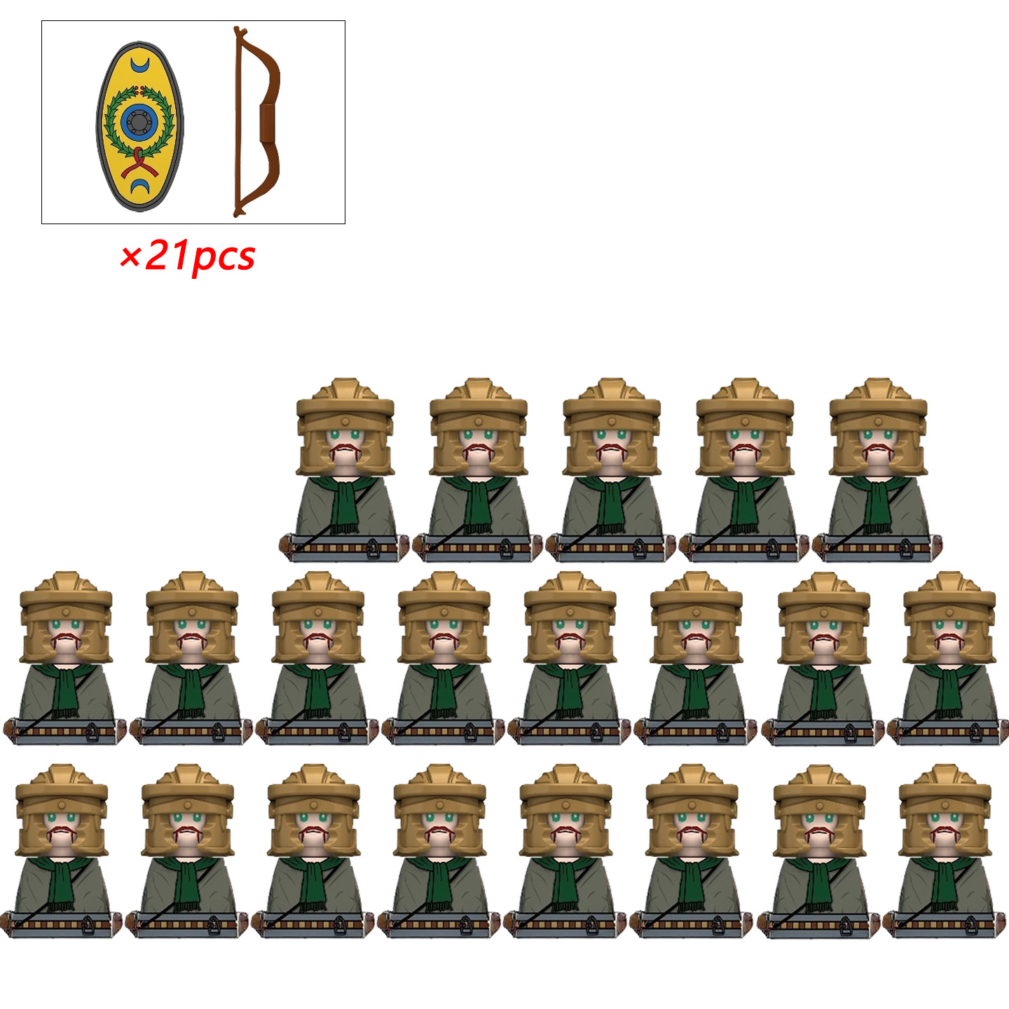 21 Buah MOC Kreatif Abad Perte - Lego Minifigure Holder ulasan dan harga