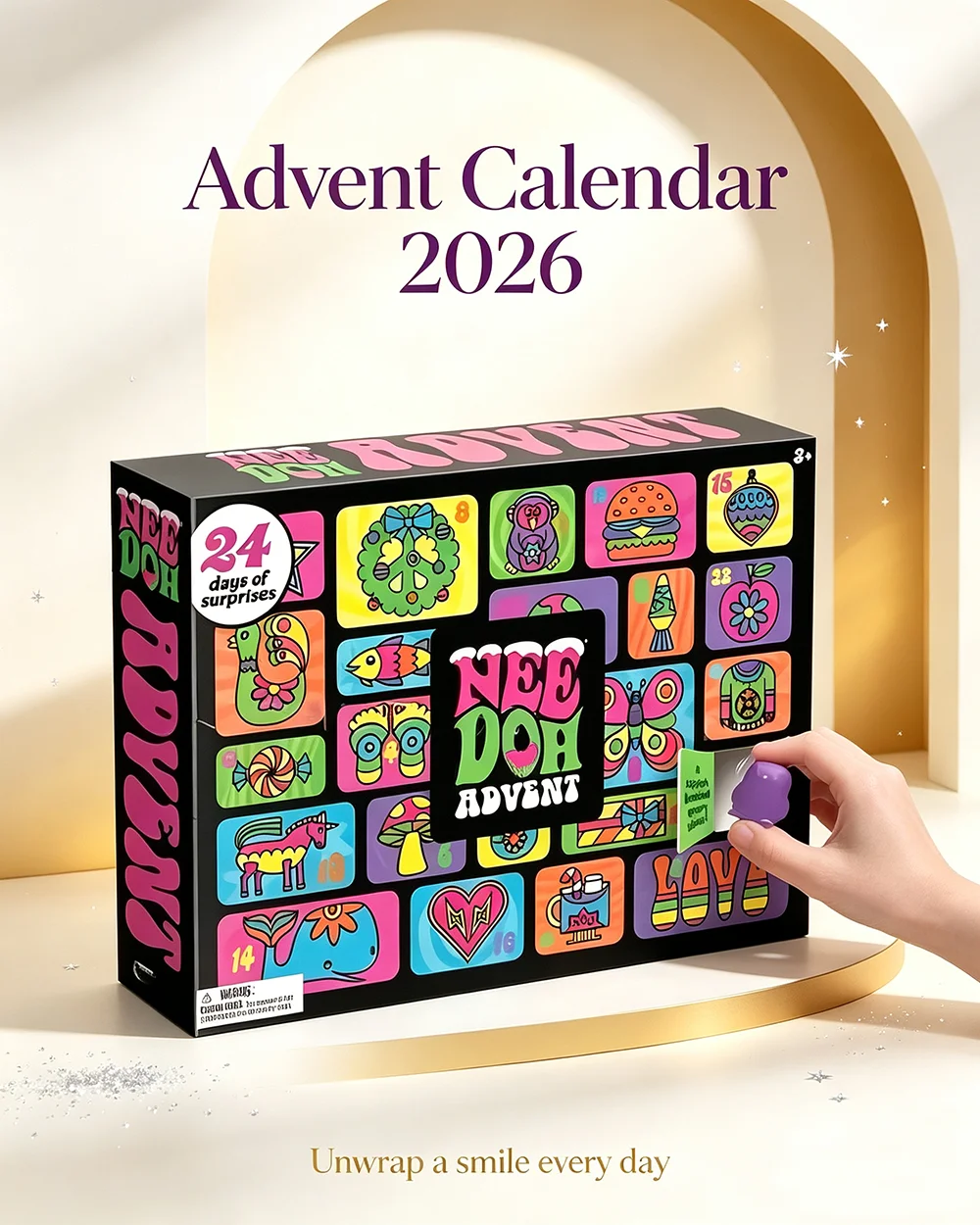 Kalender Advent NeeDoh 2026, H - Mystery Box Blind Bag ulasan dan harga
